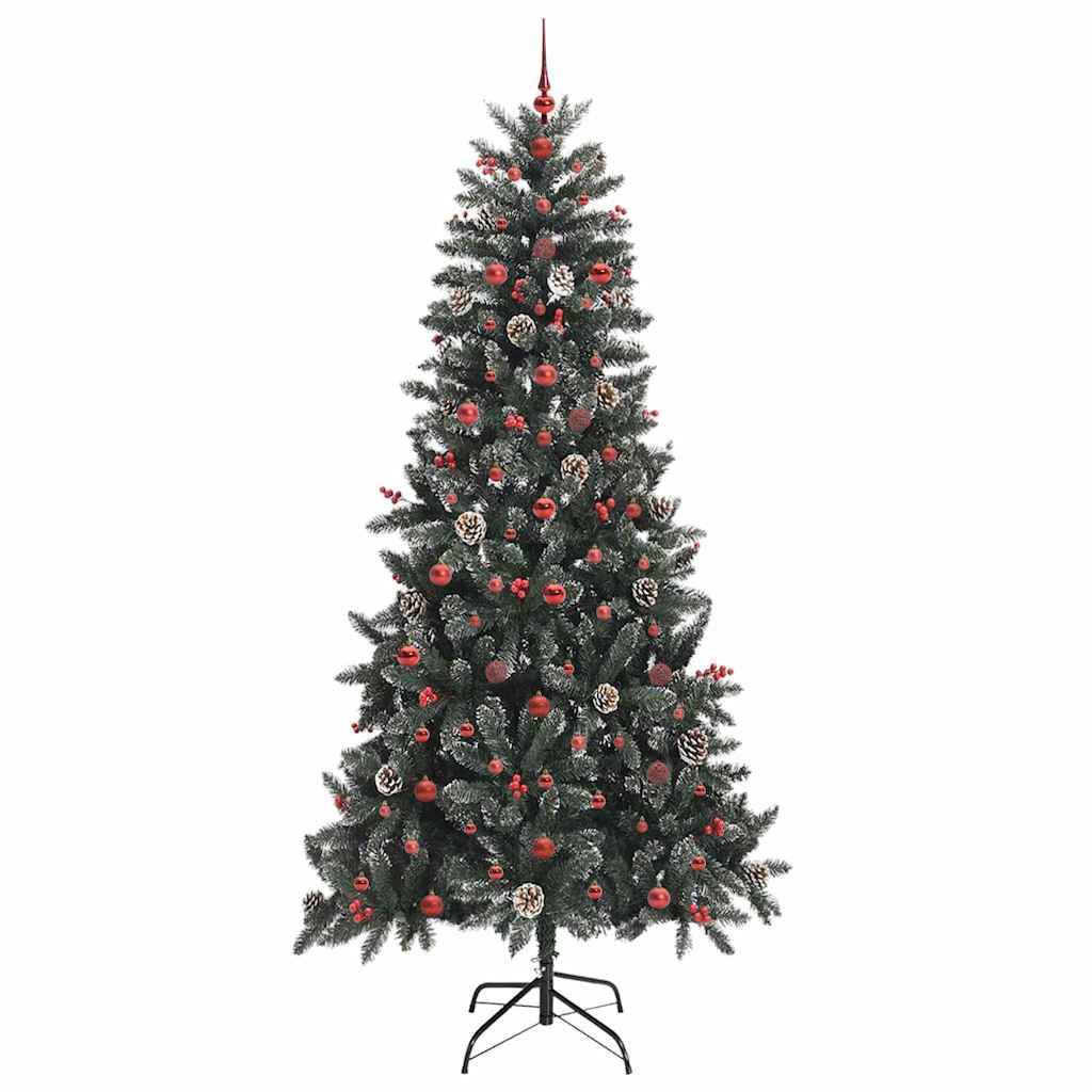 ComfortXL - Kit Sapin de Noël Enneigé 240 cm, Complet avec 300 LED, Boules et Pommes de Pin – ComfortXL Outdoor Living - Image 4