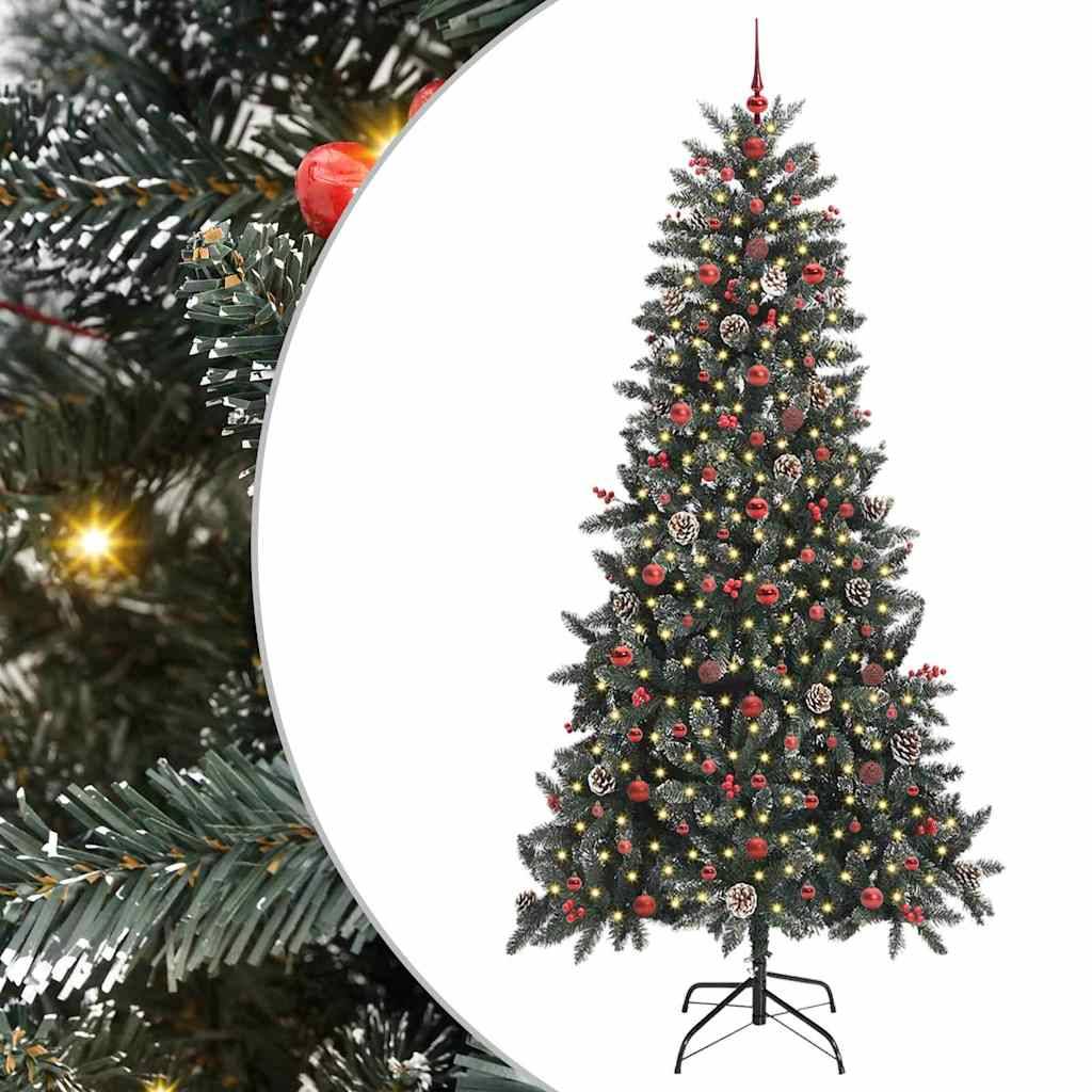 ComfortXL - Kit Sapin de Noël Enneigé 240 cm, Complet avec 300 LED, Boules et Pommes de Pin – ComfortXL Outdoor Living - Image 2