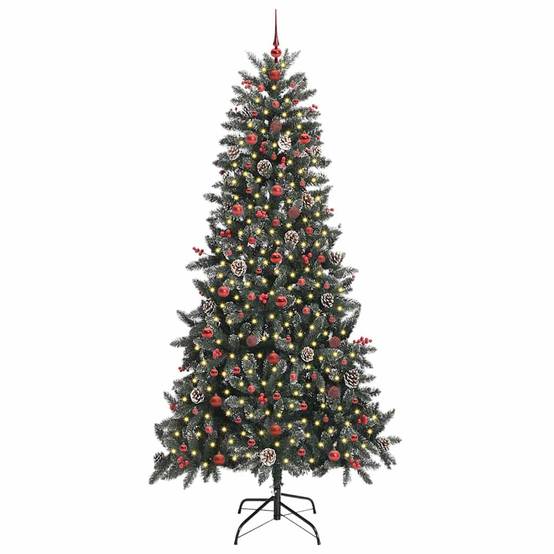 ComfortXL - Kit Sapin de Noël Enneigé 240 cm, Complet avec 300 LED, Boules et Pommes de Pin – ComfortXL Outdoor Living - Image 3