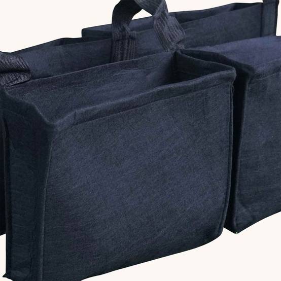 Cerland - Balconnière 4 sacs noirs en feutre géotextile - Image 2
