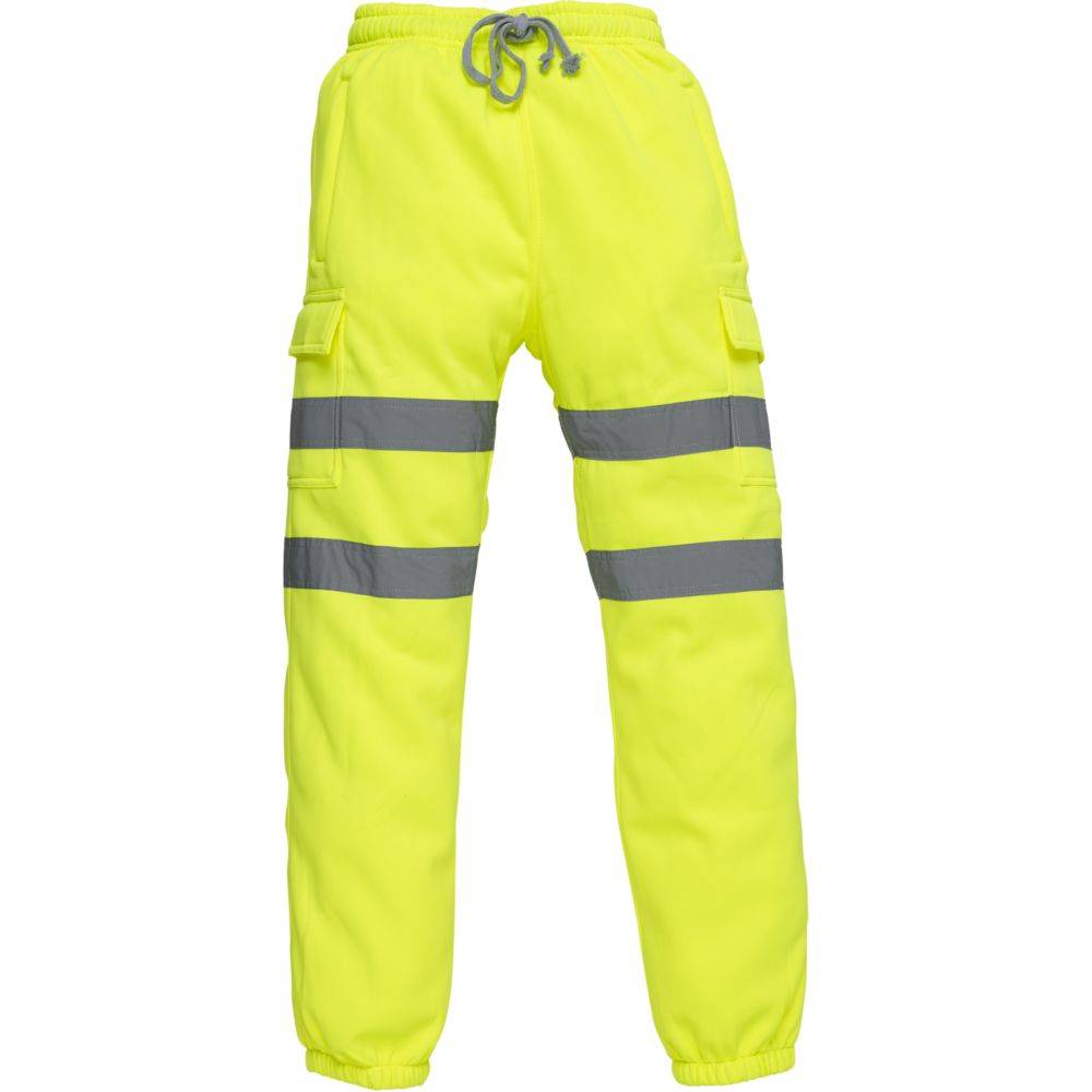 Pantalon de jogging haute visibilité Yoko CARGO Jaune Fluo L