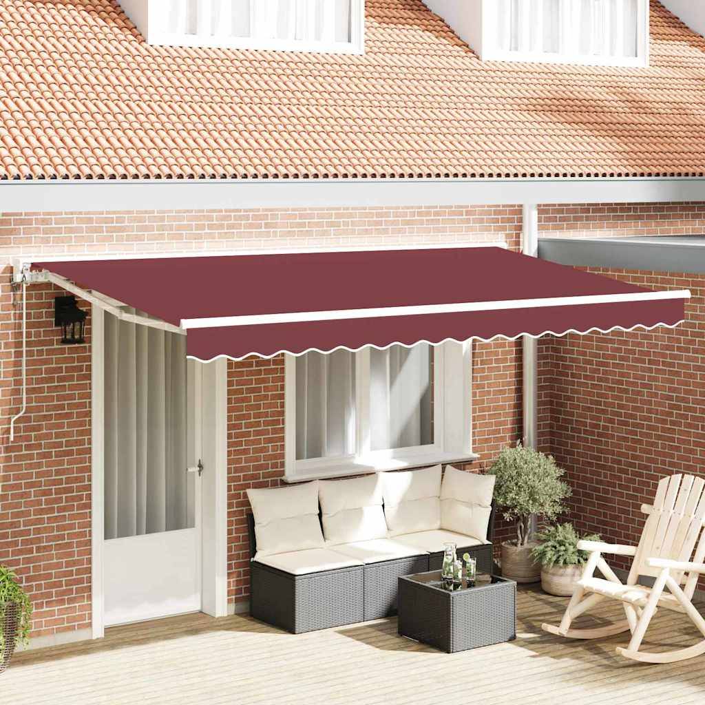 PANGIVO - Store rétractable Bordeaux polyester 350 x 200 x 165 cm, 3329668 - PANGIVO - Image 1