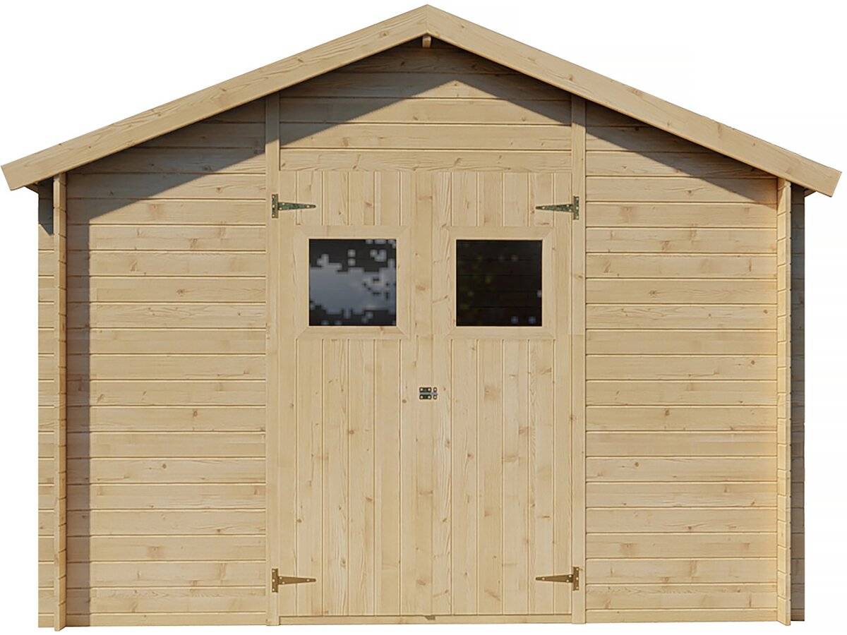 Abri De Jardin Bois 9m2 "gers" - 300 X 300 X 238 Cm - 19 Mm -habitat Et Jardin - Image 1