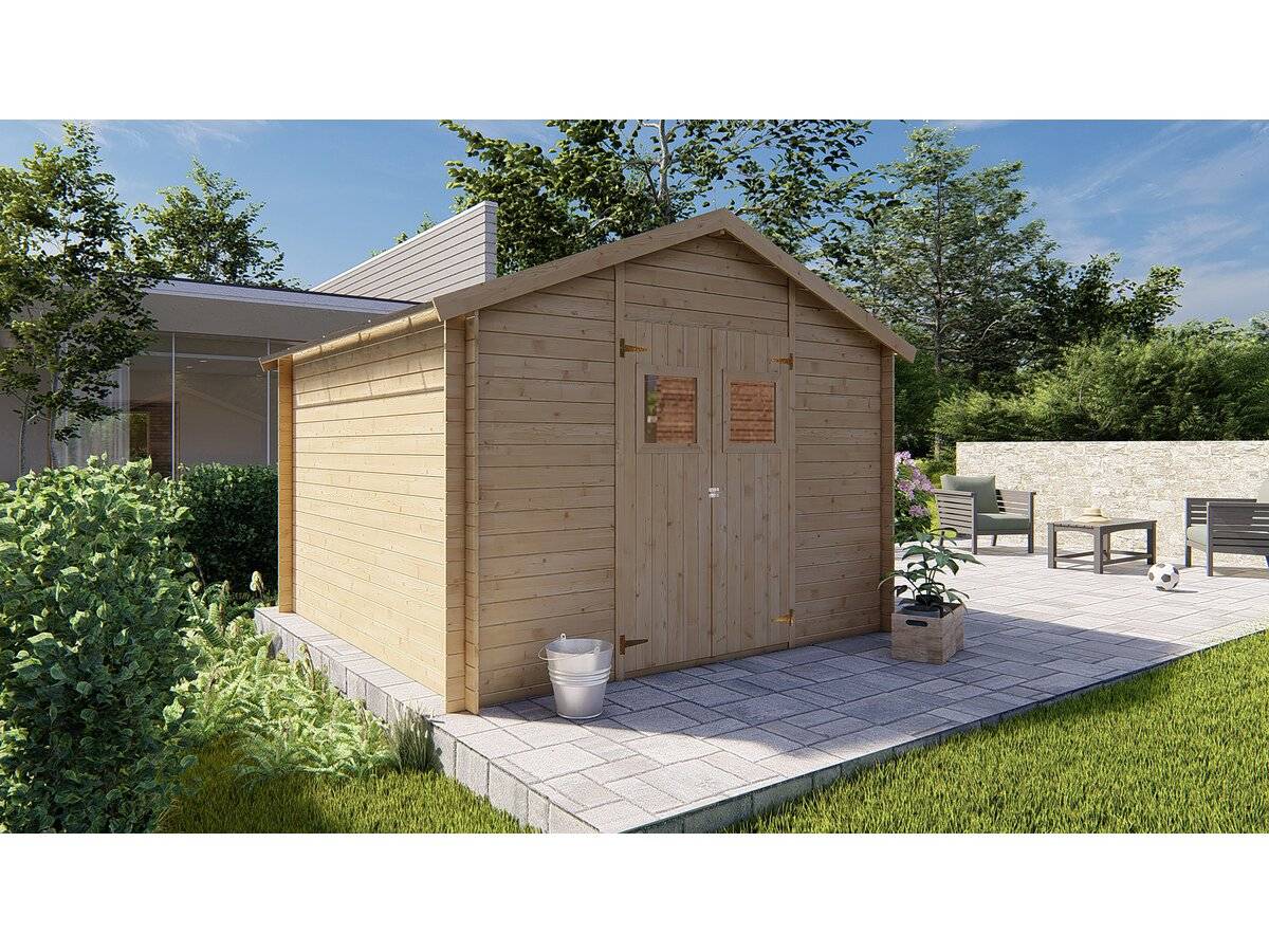 Abri De Jardin Bois 9m2 "gers" - 300 X 300 X 238 Cm - 19 Mm -habitat Et Jardin - Image 2