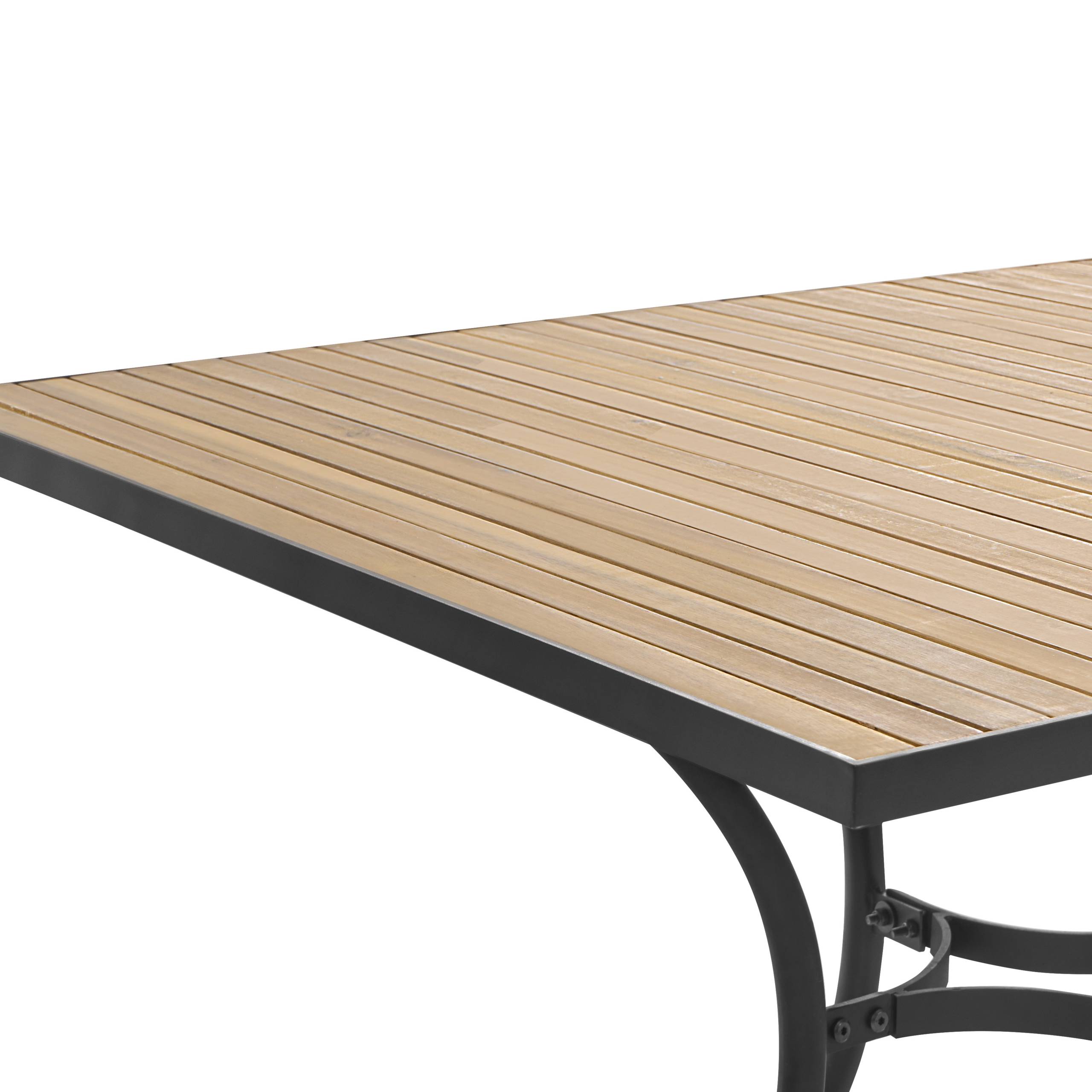 Beliani - Table de repas, 6 Personnes Acacia Marron clair LASCARI - 90x160x73- Beliani - Image 4
