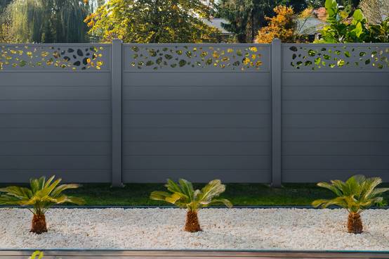 Casanoov Kit clôture aluminium semi-ajourée SUNNY – H.170 cm – L.1,90 m – kit complet - Image 6