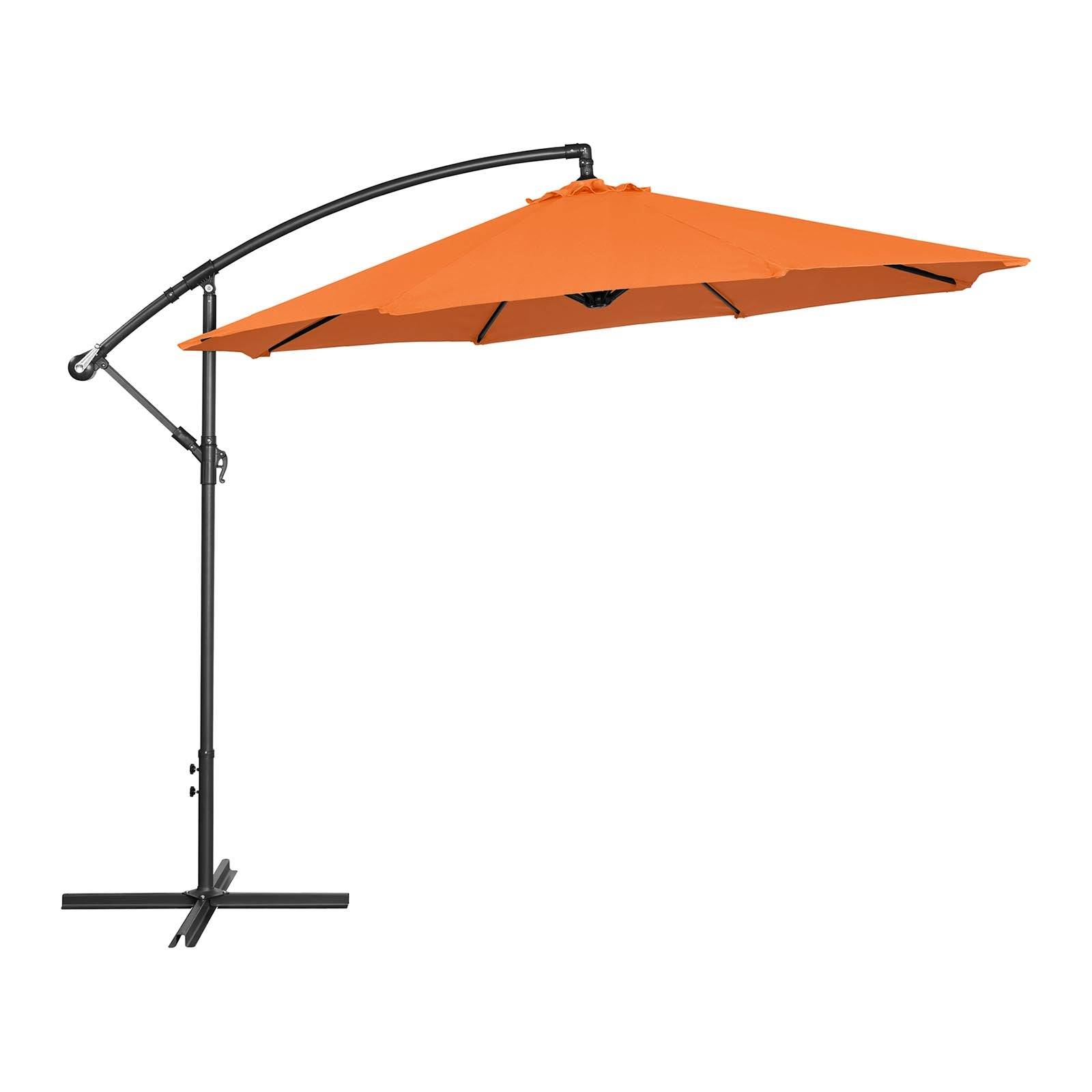 Parasol déporté - Orange - Rond - diamètre 300 cm - Inclinable - Image 1