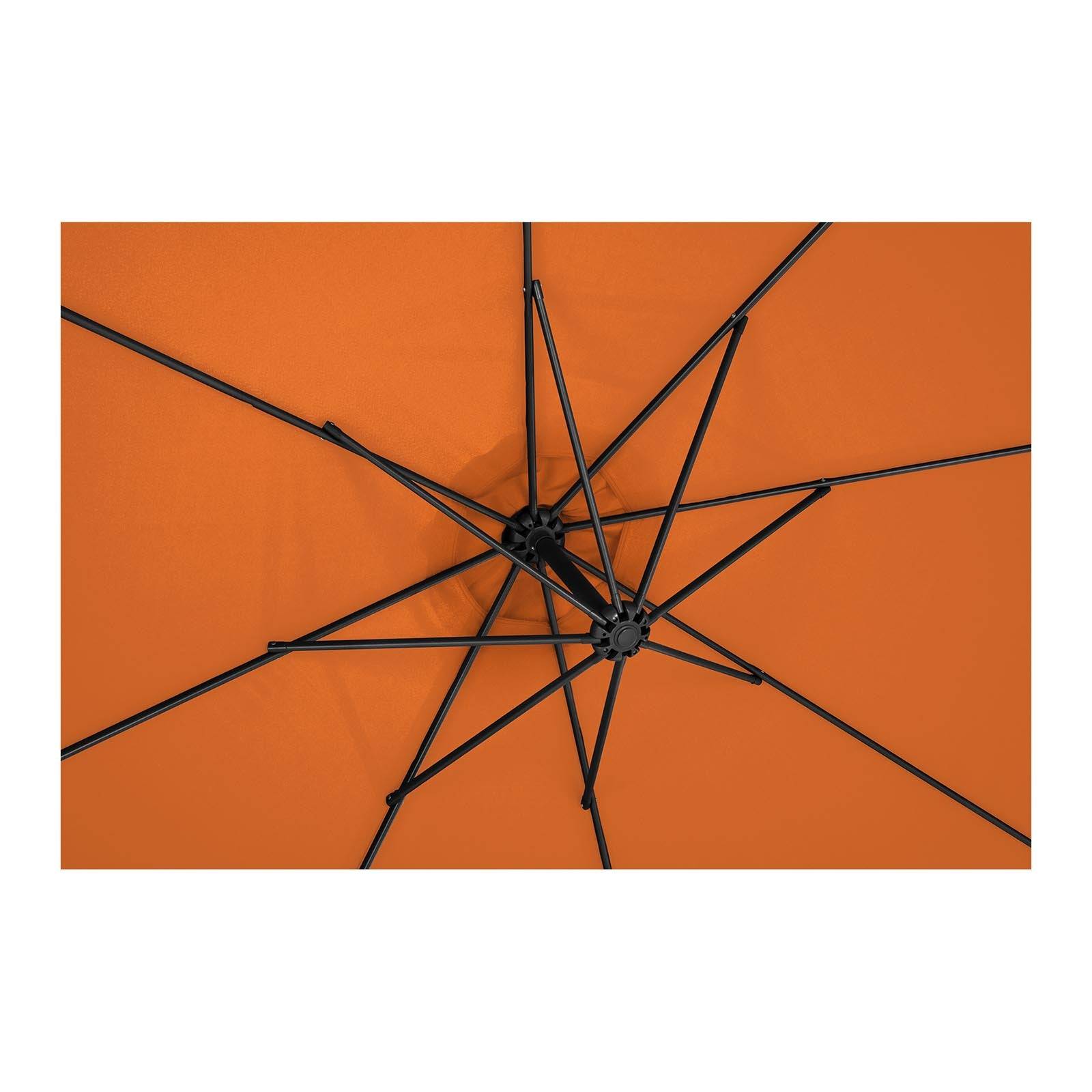 Parasol déporté - Orange - Rond - diamètre 300 cm - Inclinable - Image 4