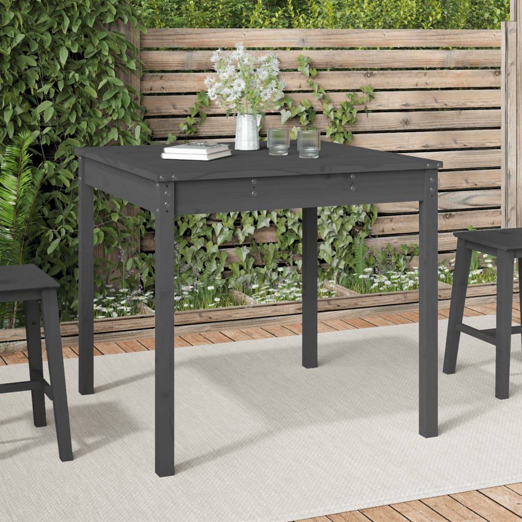 ComfortXL - Table de Repas de Jardin Grise 82,5x82,5cm en Bois de Pin Massif pour Balcon ou Terrasse – ComfortXL Outdoor Living - Image 1