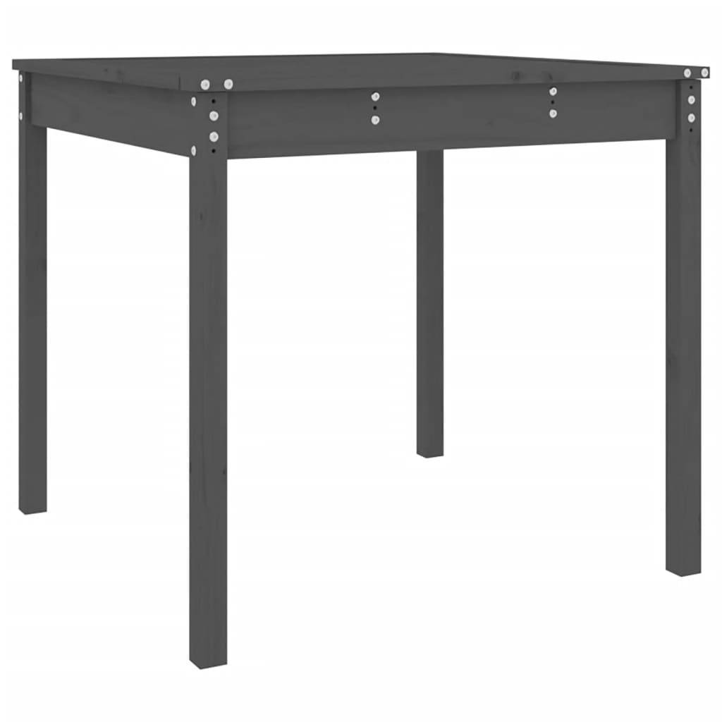 ComfortXL - Table de Repas de Jardin Grise 82,5x82,5cm en Bois de Pin Massif pour Balcon ou Terrasse – ComfortXL Outdoor Living - Image 2