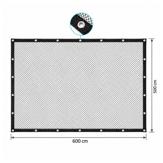 COVER NET filet de bassin 6x5 m - Maille 10mm - Noir/Vert - Anti-Hérons - Image 4