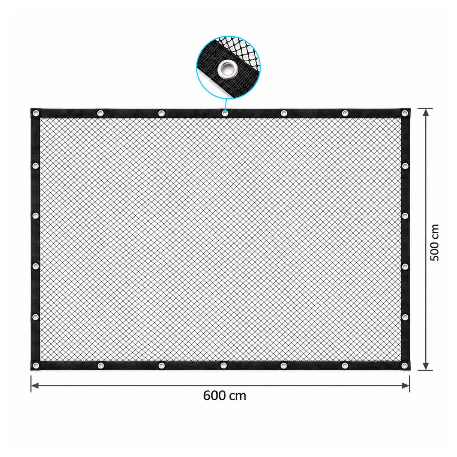 COVER NET filet de bassin 6x5 m - Maille 10mm - Noir/Vert - Anti-Hérons - Image 4