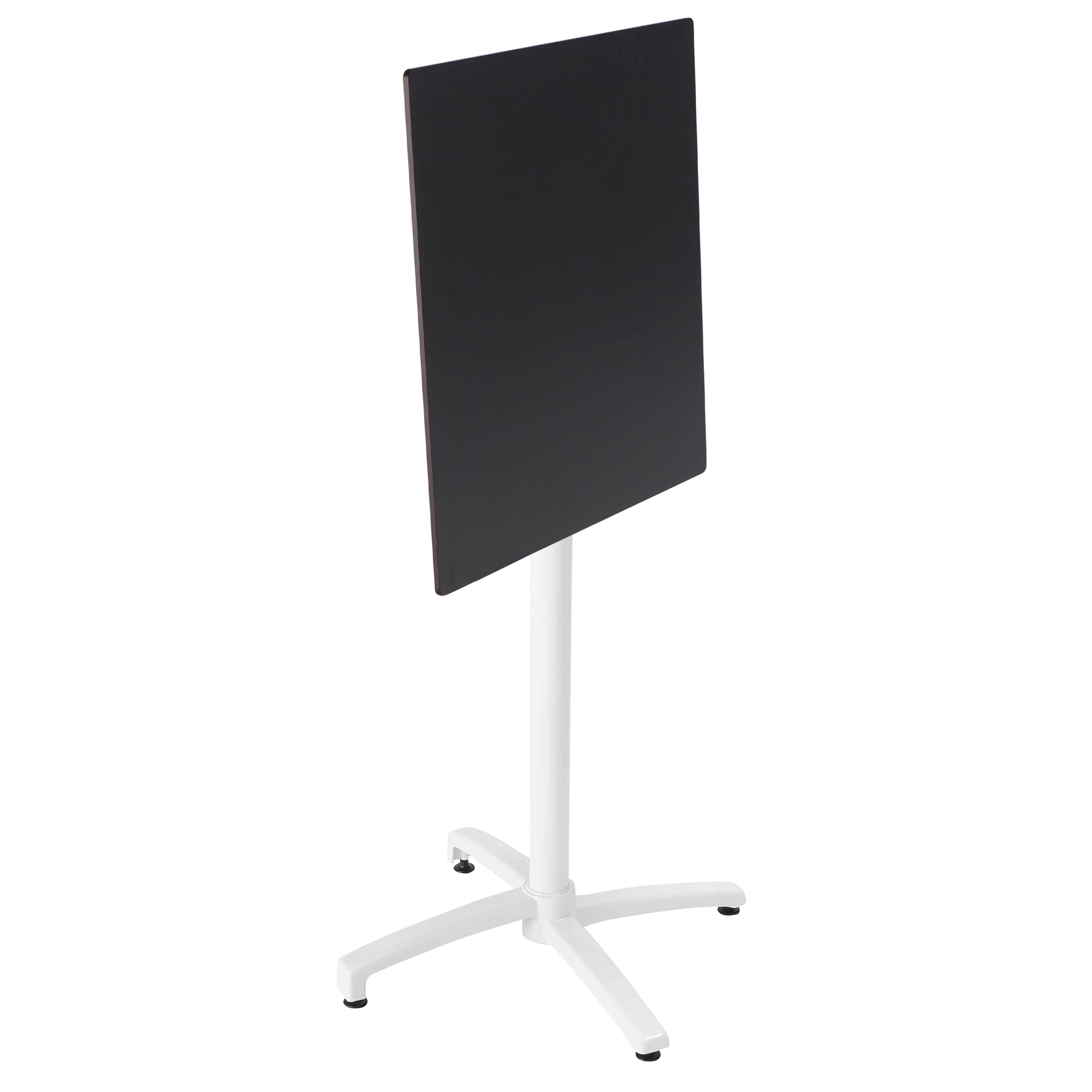 Oviala - Ensemble table haute stratifié noir et 2 chaises hautes gris - Oviala - Image 3