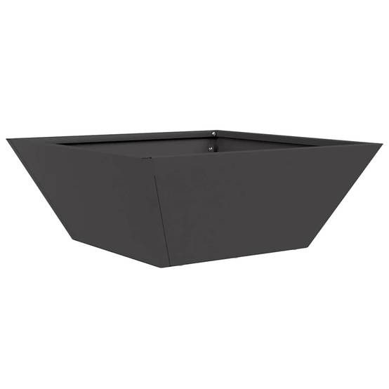 Cache-pot de jardin 5 pcs | Bac à fleurs Noir 40 x 40 x 15 cm - Image 5