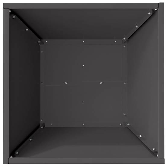 Cache-pot de jardin 5 pcs | Bac à fleurs Noir 40 x 40 x 15 cm - Image 8