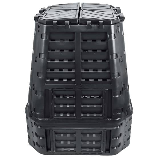 ComfortXL - Grand composteur de jardin 740 L en plastique pour déchets verts Noir – ComfortXL Outdoor Living - Image 3