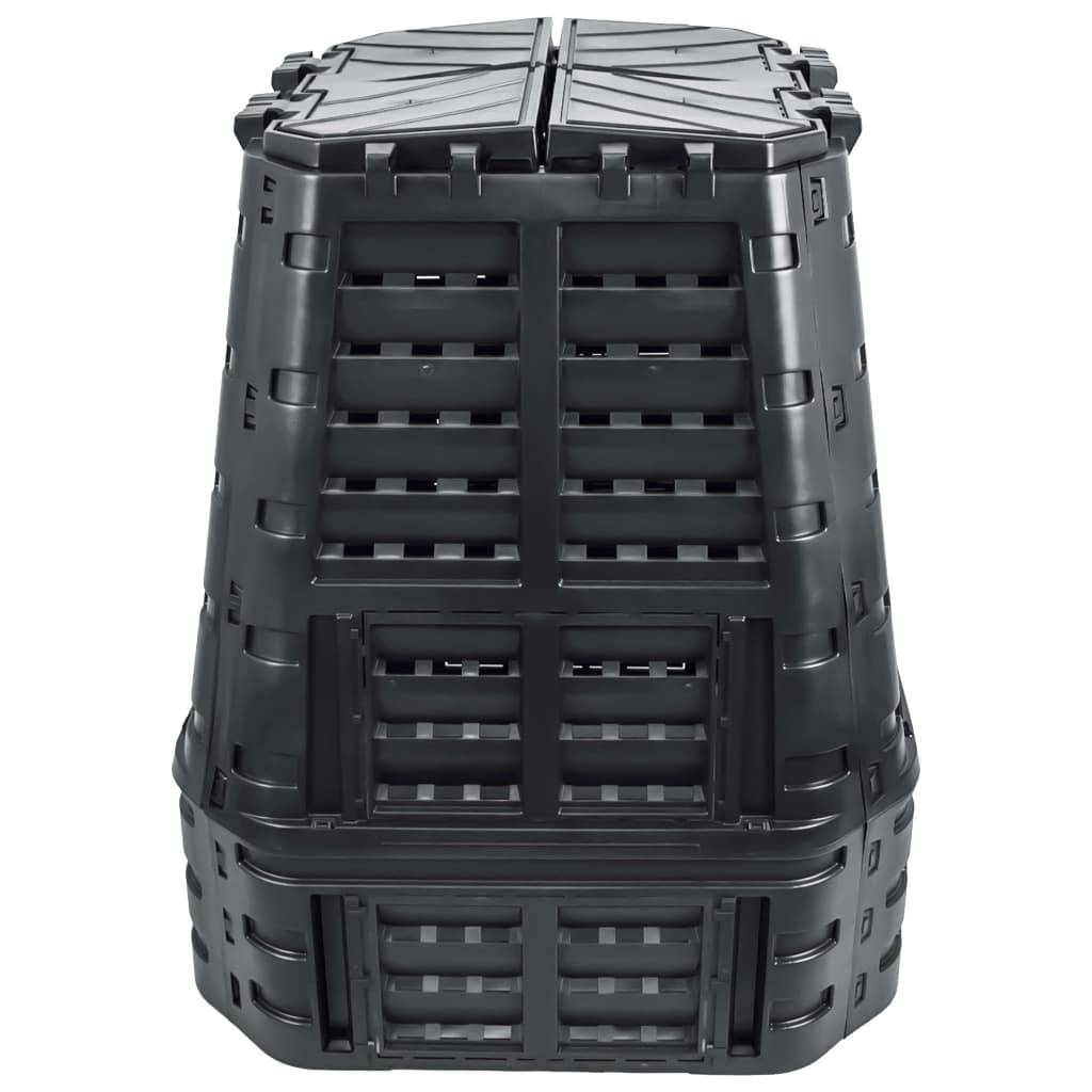 ComfortXL - Grand composteur de jardin 740 L en plastique pour déchets verts Noir – ComfortXL Outdoor Living - Image 3