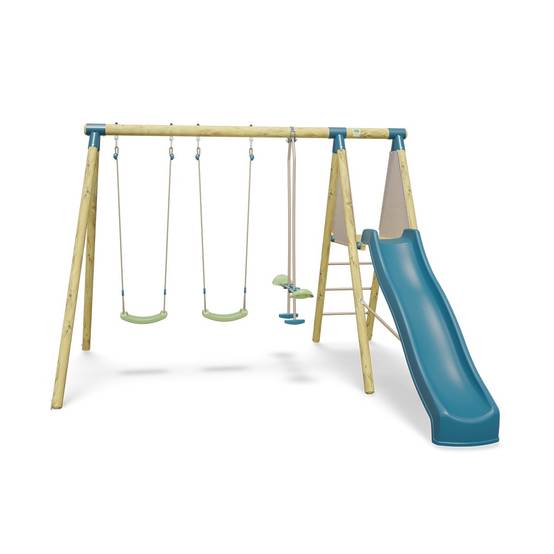 Trigano Jardin - Station de jeux bois 2,30 m Topwood ZAKI - 6 enfants - Image 1