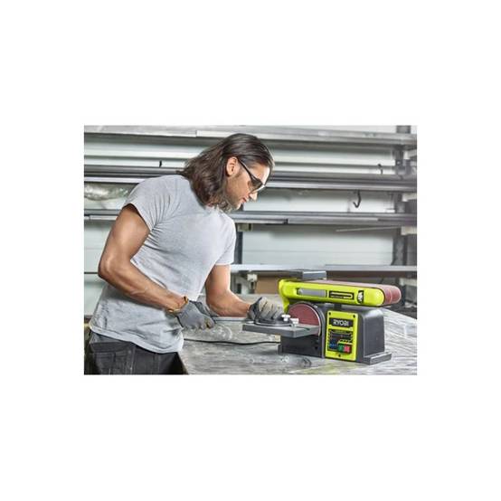 Ryobi - Ponceuse à bande et à disque stationnaire RYOBI 370W RBDS4601G - Image 2