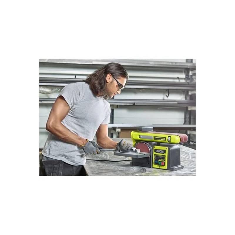 Ryobi - Ponceuse à bande et à disque stationnaire RYOBI 370W RBDS4601G - Image 2