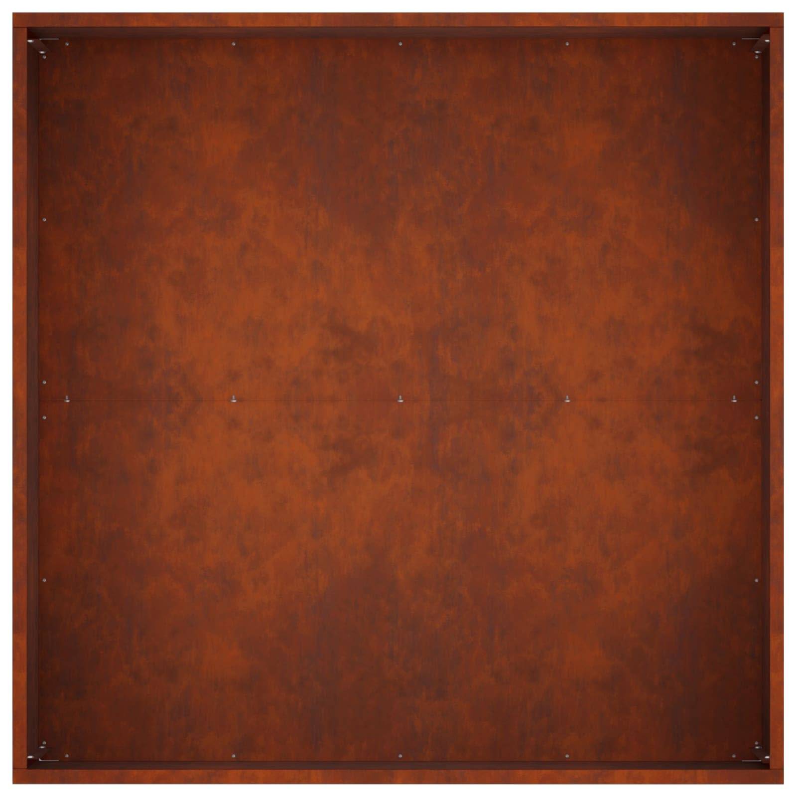 Vidaxl - Cache-pot de jardin Rouillé 60 x 60 x 40 cm Acier patiné vidaXL 8005104 - Image 6