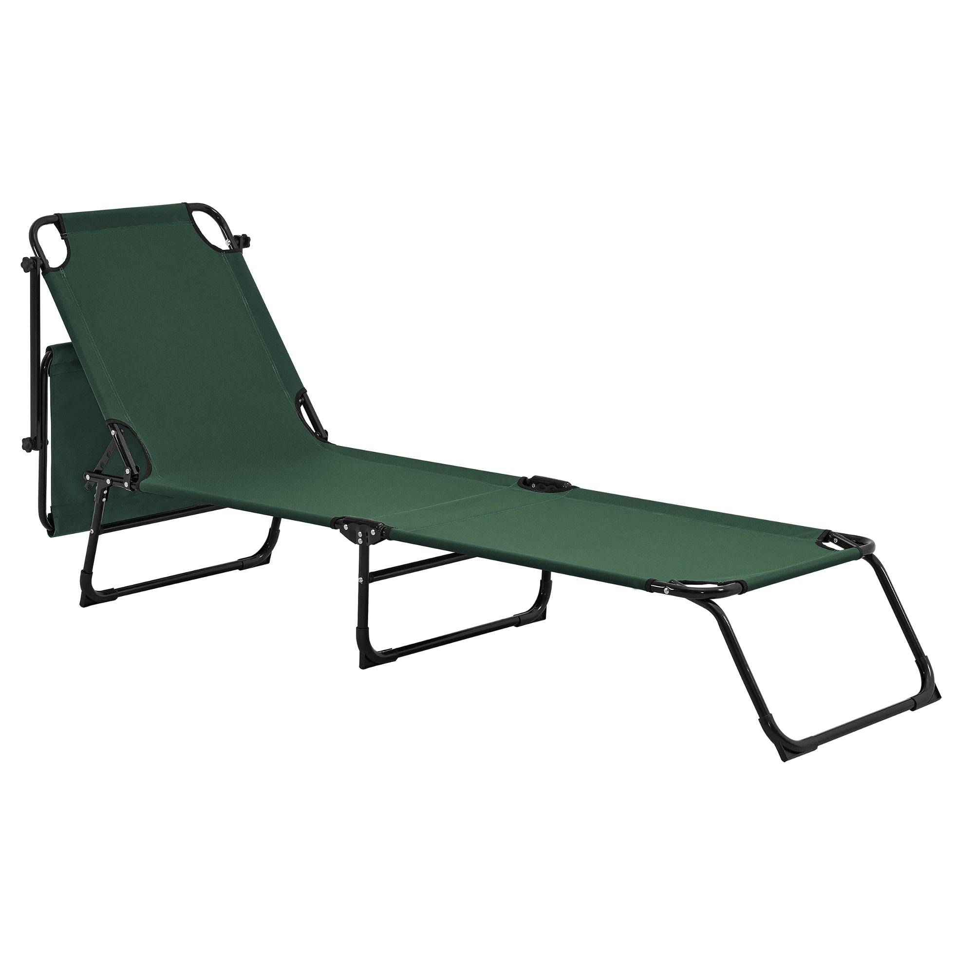 Helloshop26 - Lot de 2 transats pliable avec toiture pare-soleil de relax acier 190 cm vert foncé - Image 3