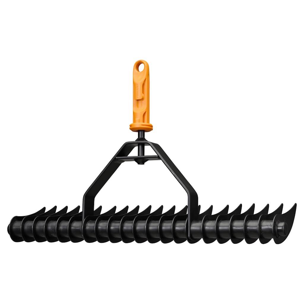 Fiskars - Aérateur de gazon - OneClick 36 cm - retirer mousse et feutre de pelouse - Image 2