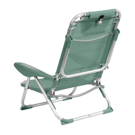 Oviala - Fauteuil clic clac des plages en polyester vert amande Clic Clac des plages - Oviala - Image 3