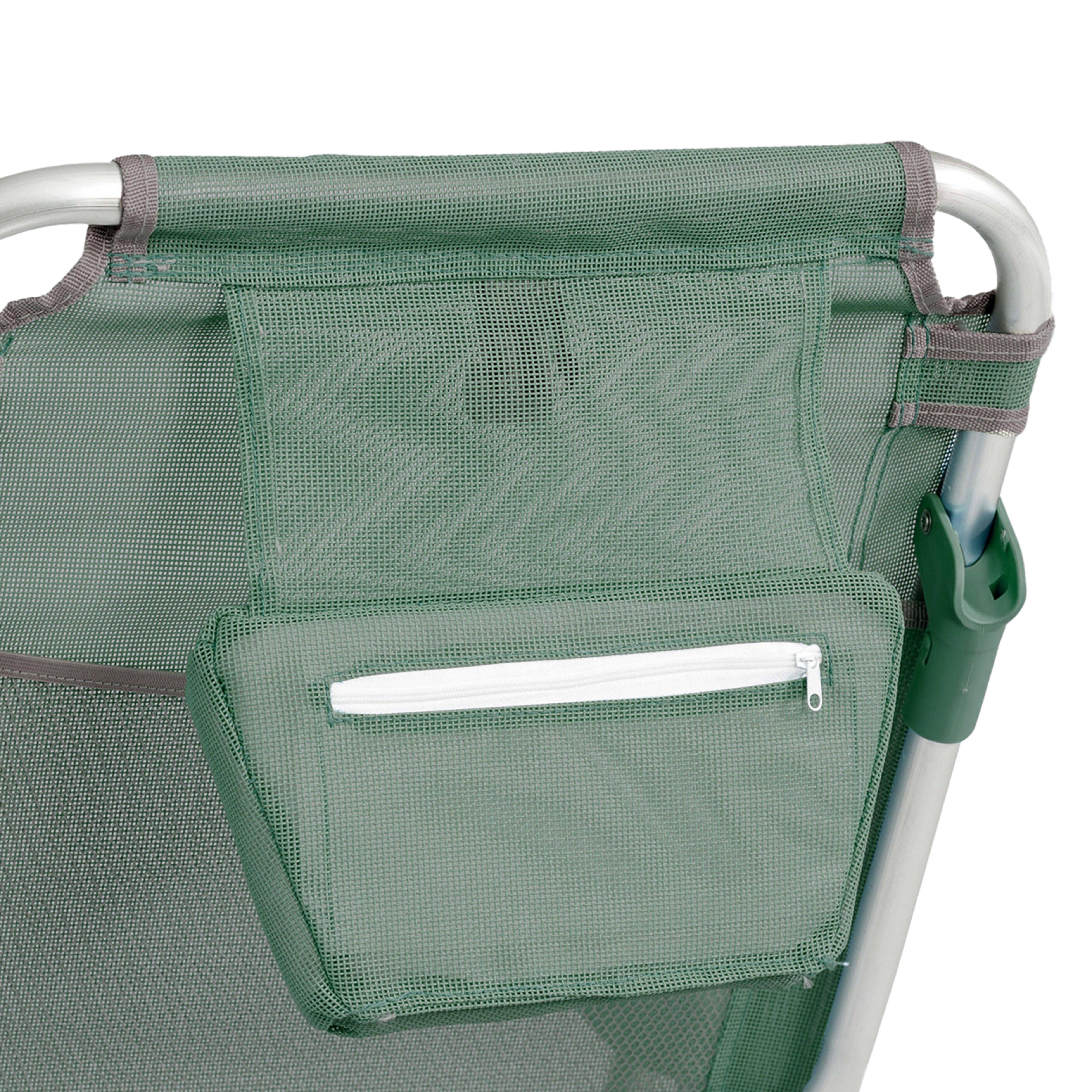 Oviala - Fauteuil clic clac des plages en polyester vert amande Clic Clac des plages - Oviala - Image 5