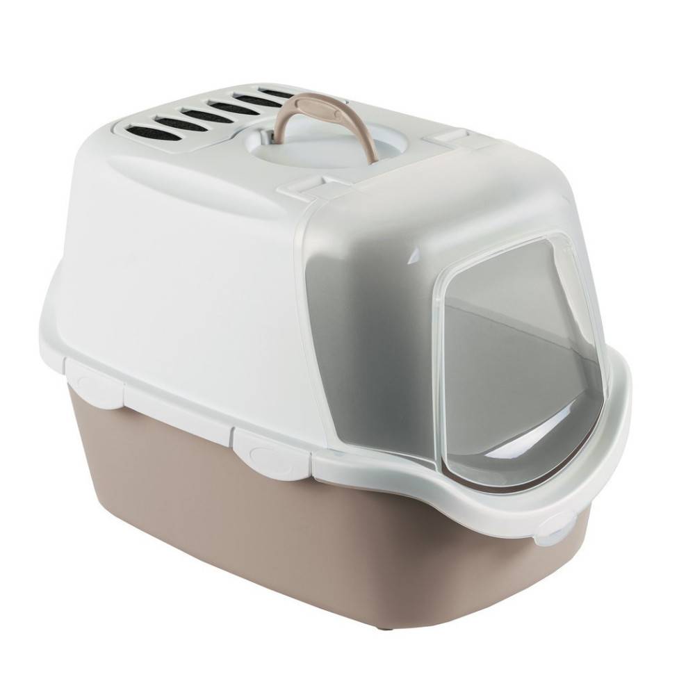 animallparadise - Maison de toilette Cathy Easy clean rose clair 40 x 56 x H40 cm pour chat - Image 2
