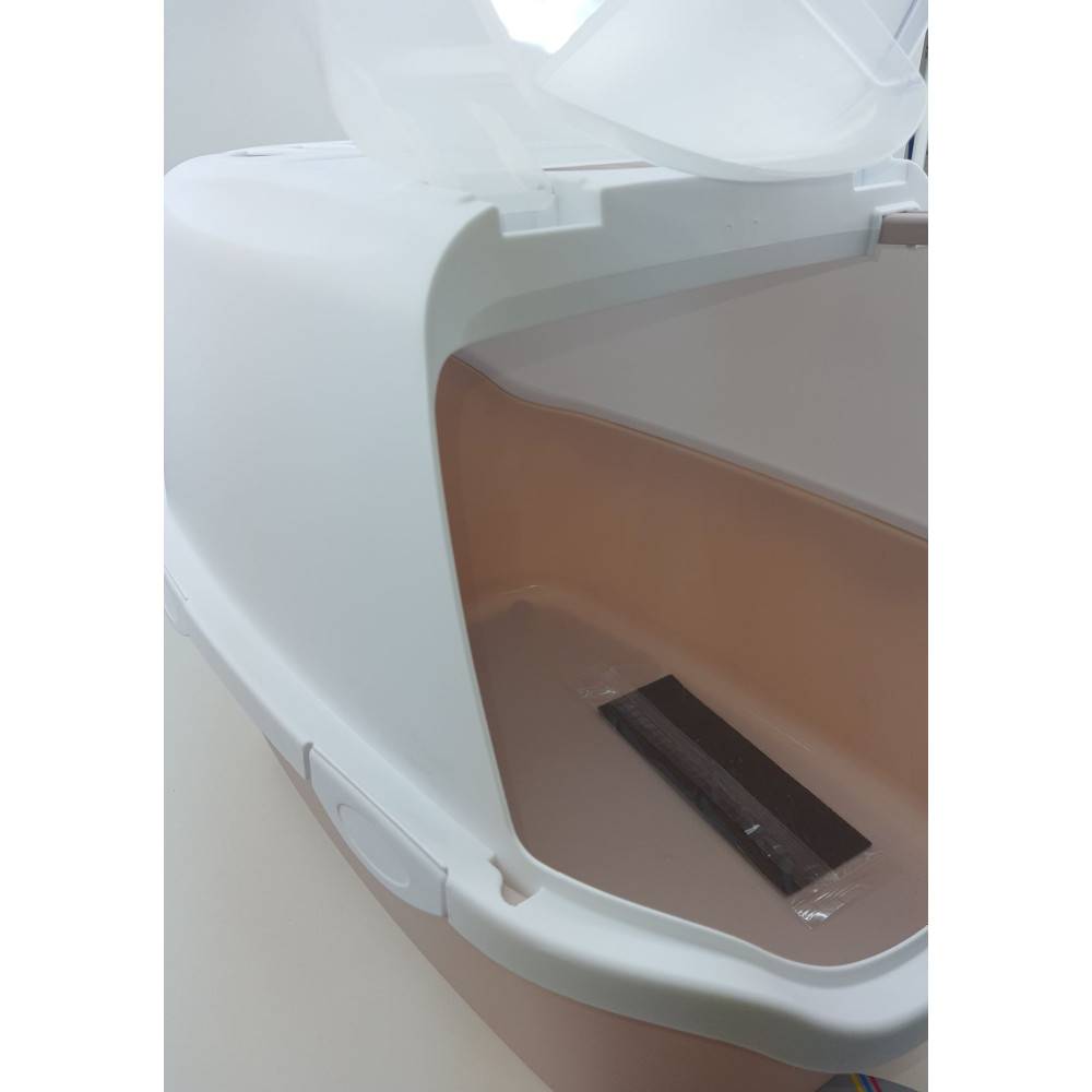 animallparadise - Maison de toilette Cathy Easy clean rose clair 40 x 56 x H40 cm pour chat - Image 7