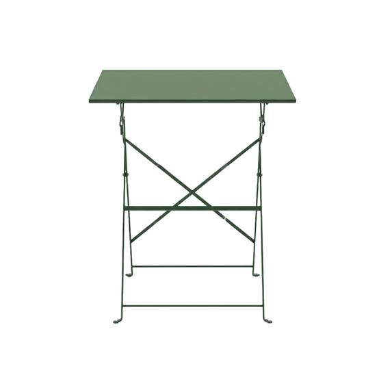 Oviala - Table de jardin pliante bistrot en acier 60 cm vert cactus Rome - Oviala - Image 3