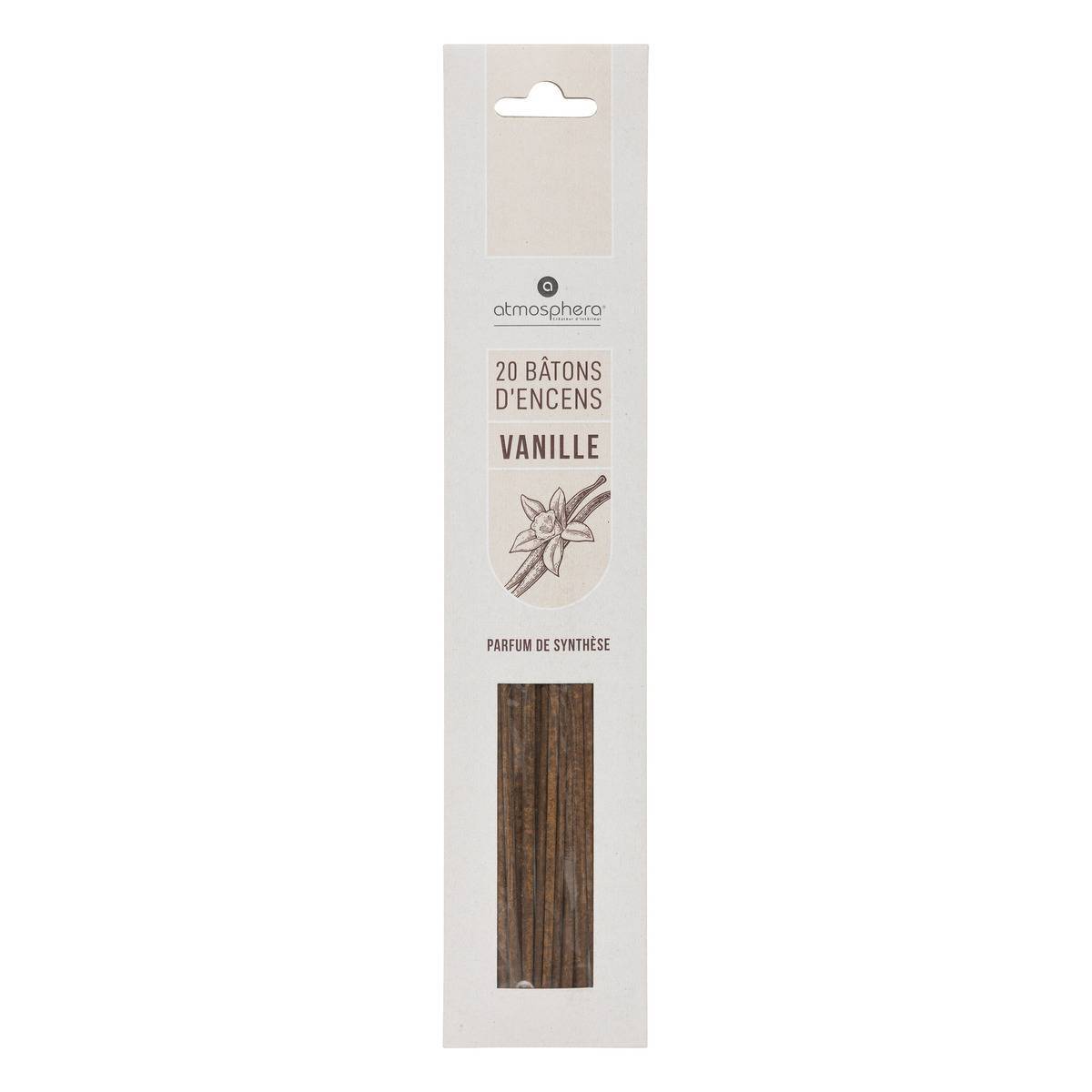 Atmosphera - Lot de 20 bâtons d'encens vanille H25cm - Atmosphera Créateur d'intérieur - Image 2