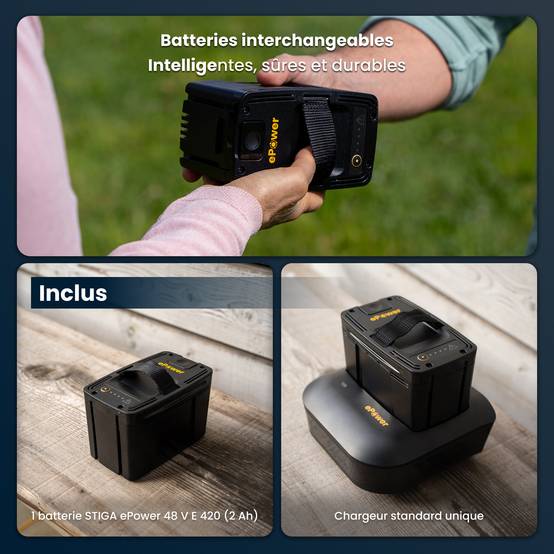 Stiga - Kit taille-haie HT 500e, batterie 2Ah recommandée, durée 50 min - STIGA - Image 3