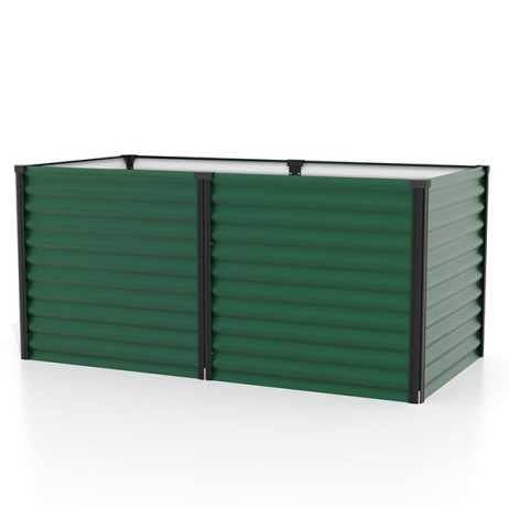Vitavia - Carré potager Linus 858 – bac de culture Zincalume H 86 cm, Couleur Vert/Aluminium - Image 8