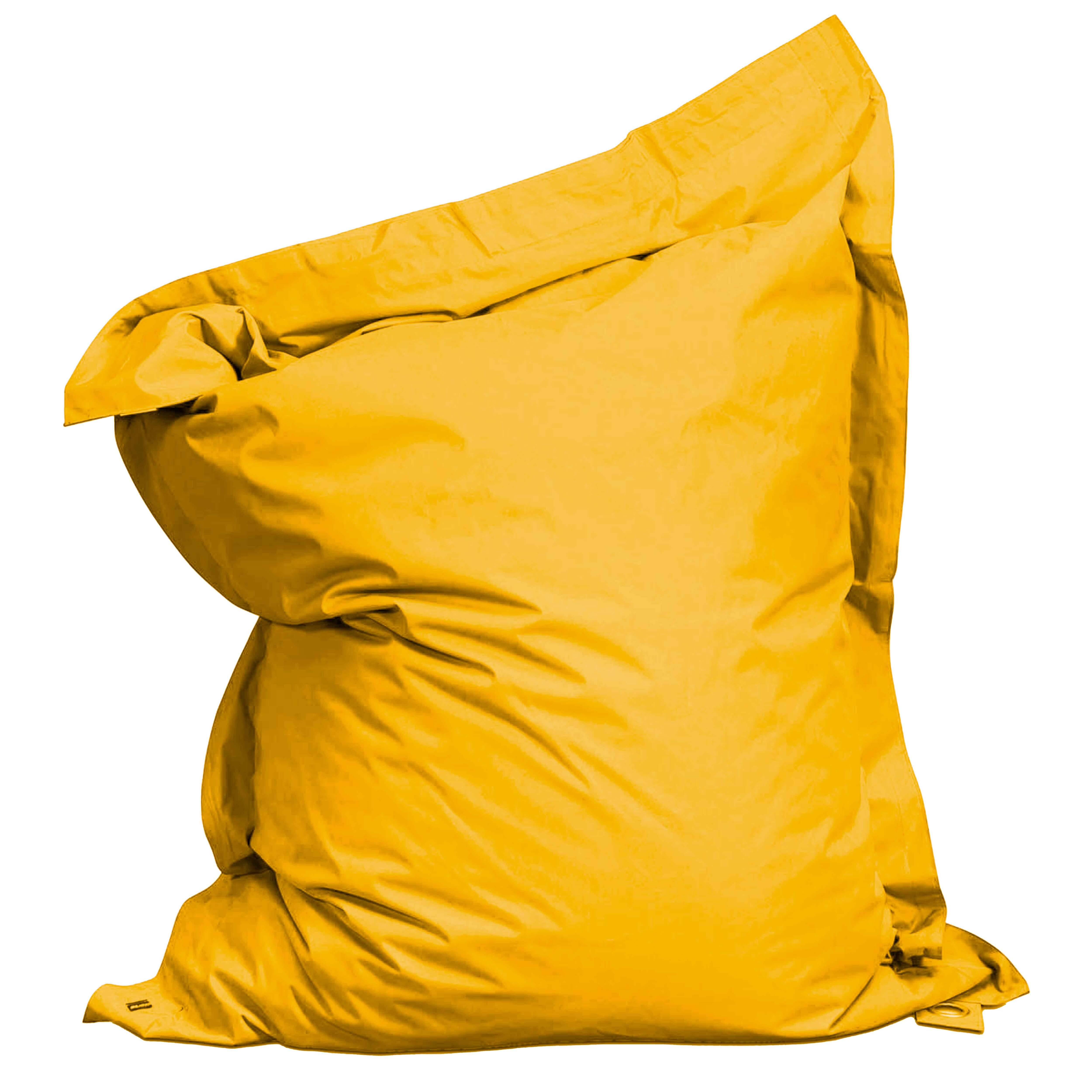 Oviala - Housse vide de coussin de sol XXL jaune Solys - Oviala - Image 1