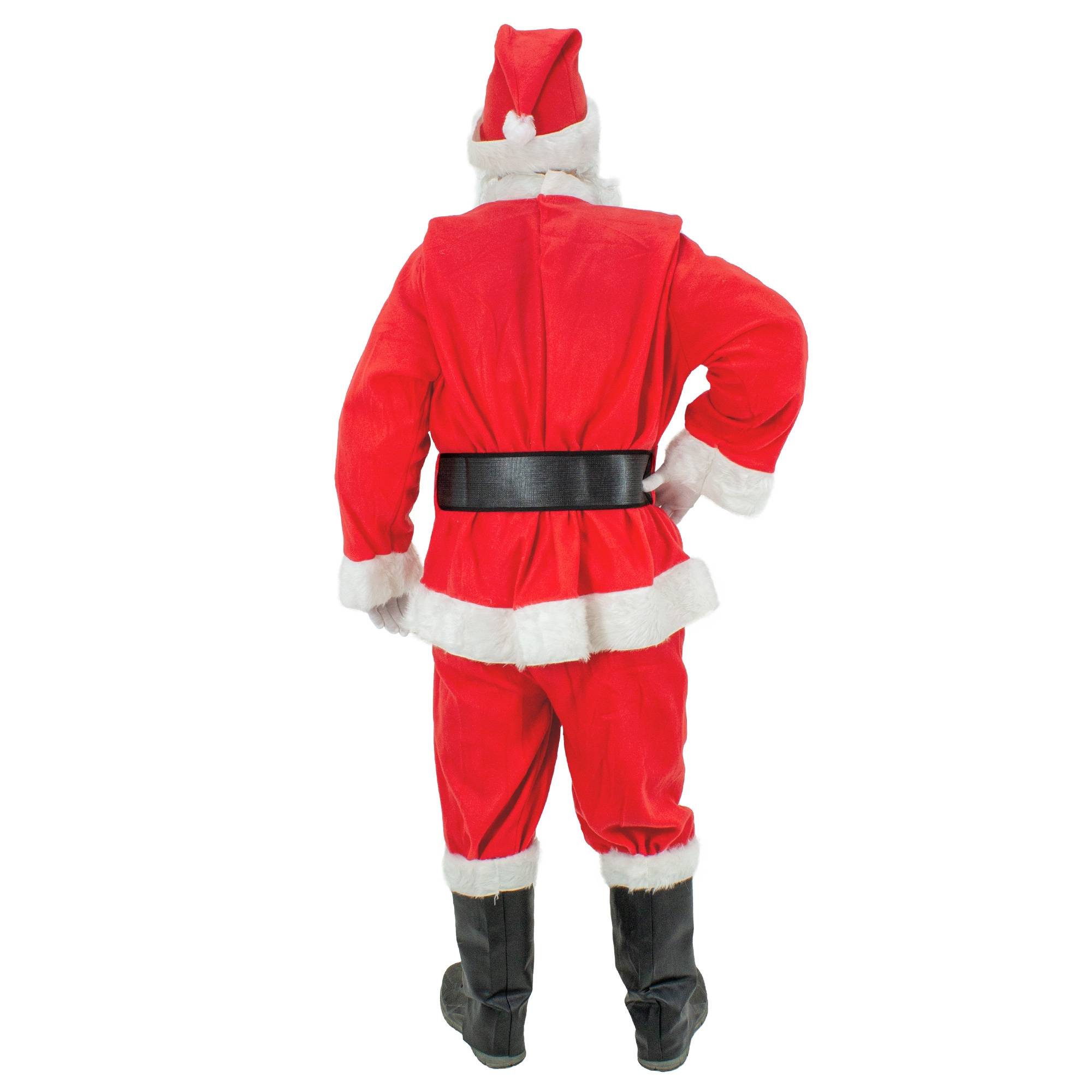 Costume de Père Noël rouge 7 pcs costume de déguisement adultes/hommes de Noël - Image 2