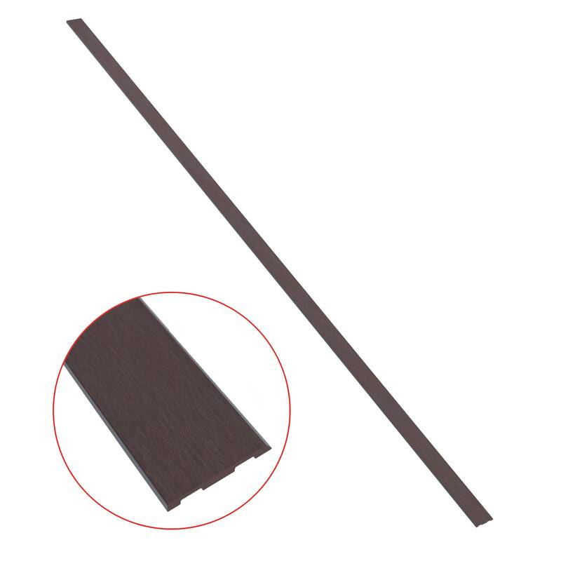 Bardage ajouré bois composite - Coloris - Chocolat, Epaisseur - 1cm, Largeur - 7.5 cm, Longueur - 270 cm - Image 3