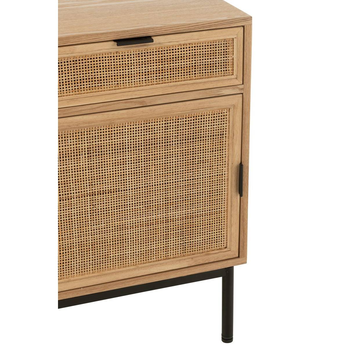 Table de Chevet Cannage "Kory" 70cm Naturel - Image 7