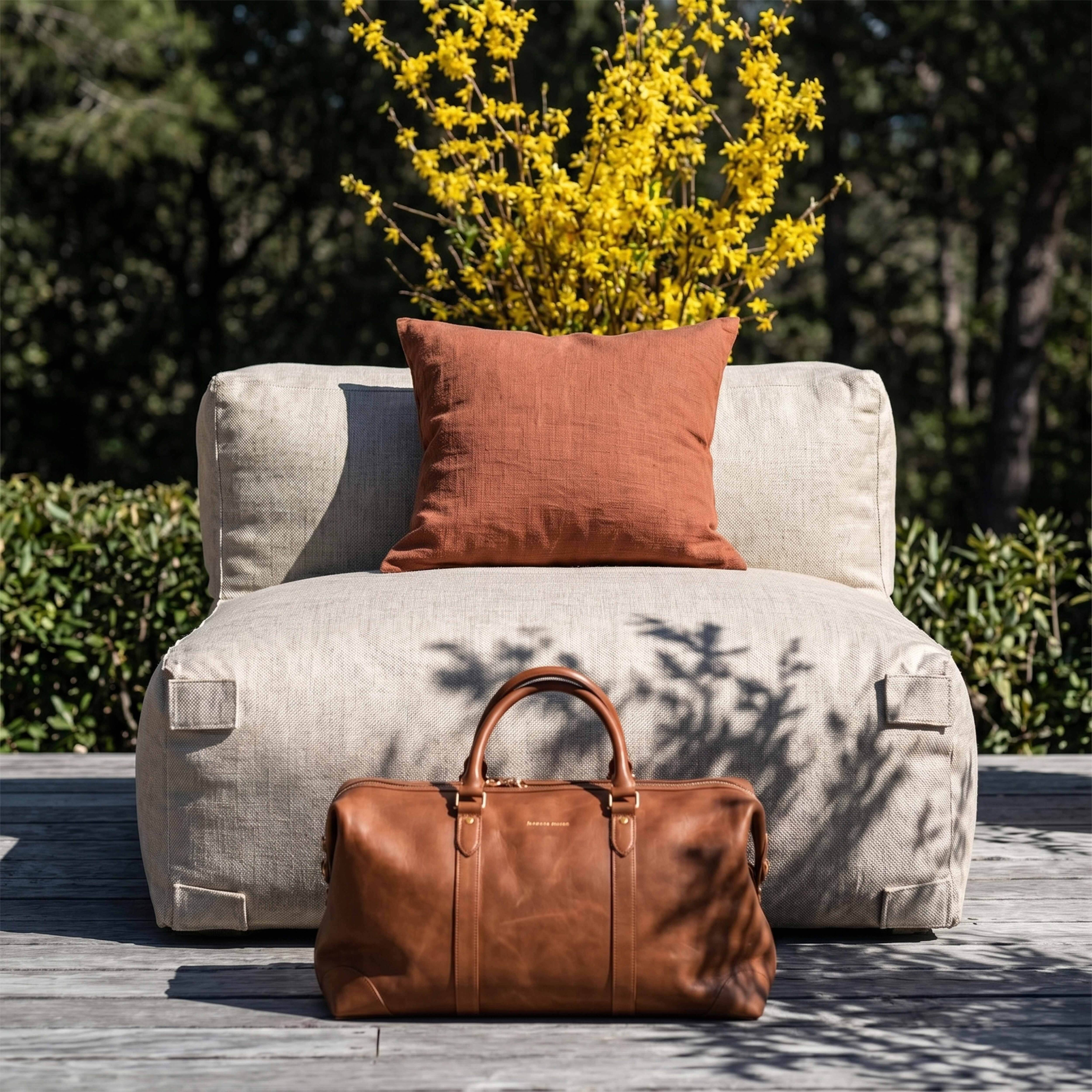 Oviala - Fauteuil de jardin pour canapé modulable beige Mixi - Oviala - Image 5