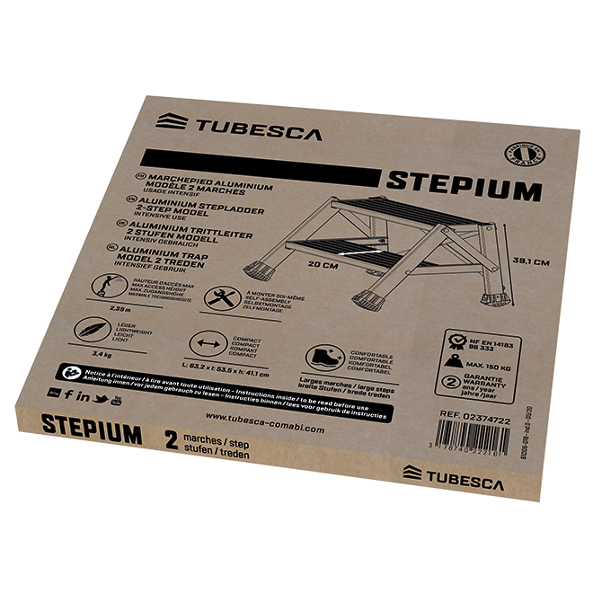 Marchepied STEPIUM 2 marches | 02374722 - Tubesca - Image 2