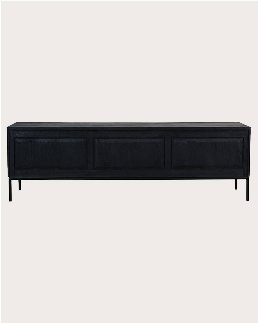 Indra - Meuble en teck recyclé bicolore 160 cm - UNIQKA - Image 6