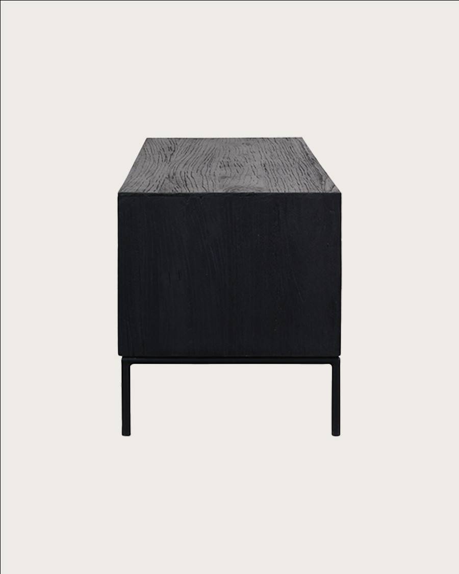 Indra - Meuble en teck recyclé bicolore 160 cm - UNIQKA - Image 7