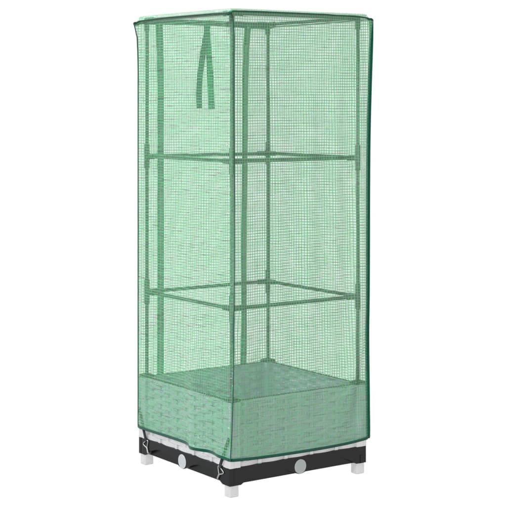 Vidaxl - Jardinière surélevée avec housse aspect rotin 40x40x123 cm vidaXL 4015837 - Image 7