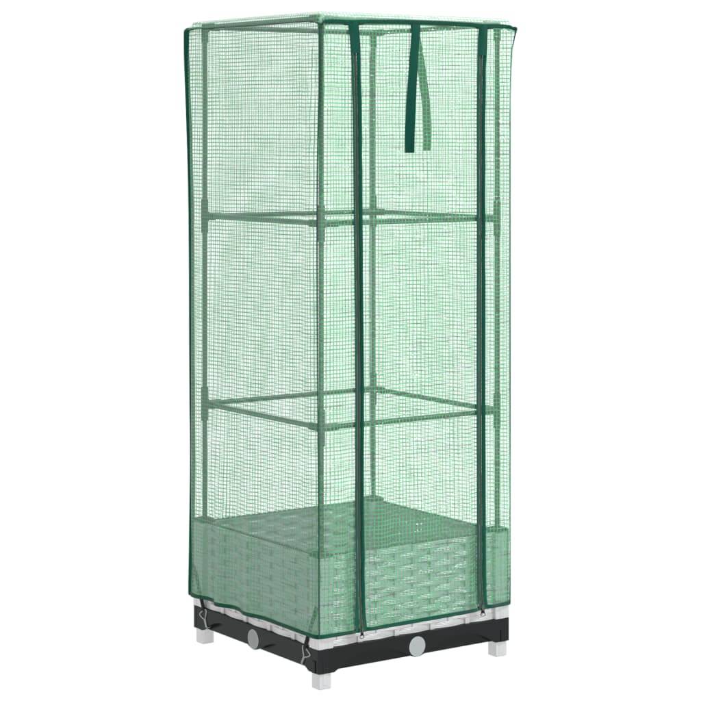 Vidaxl - Jardinière surélevée avec housse aspect rotin 40x40x123 cm vidaXL 4015837 - Image 2
