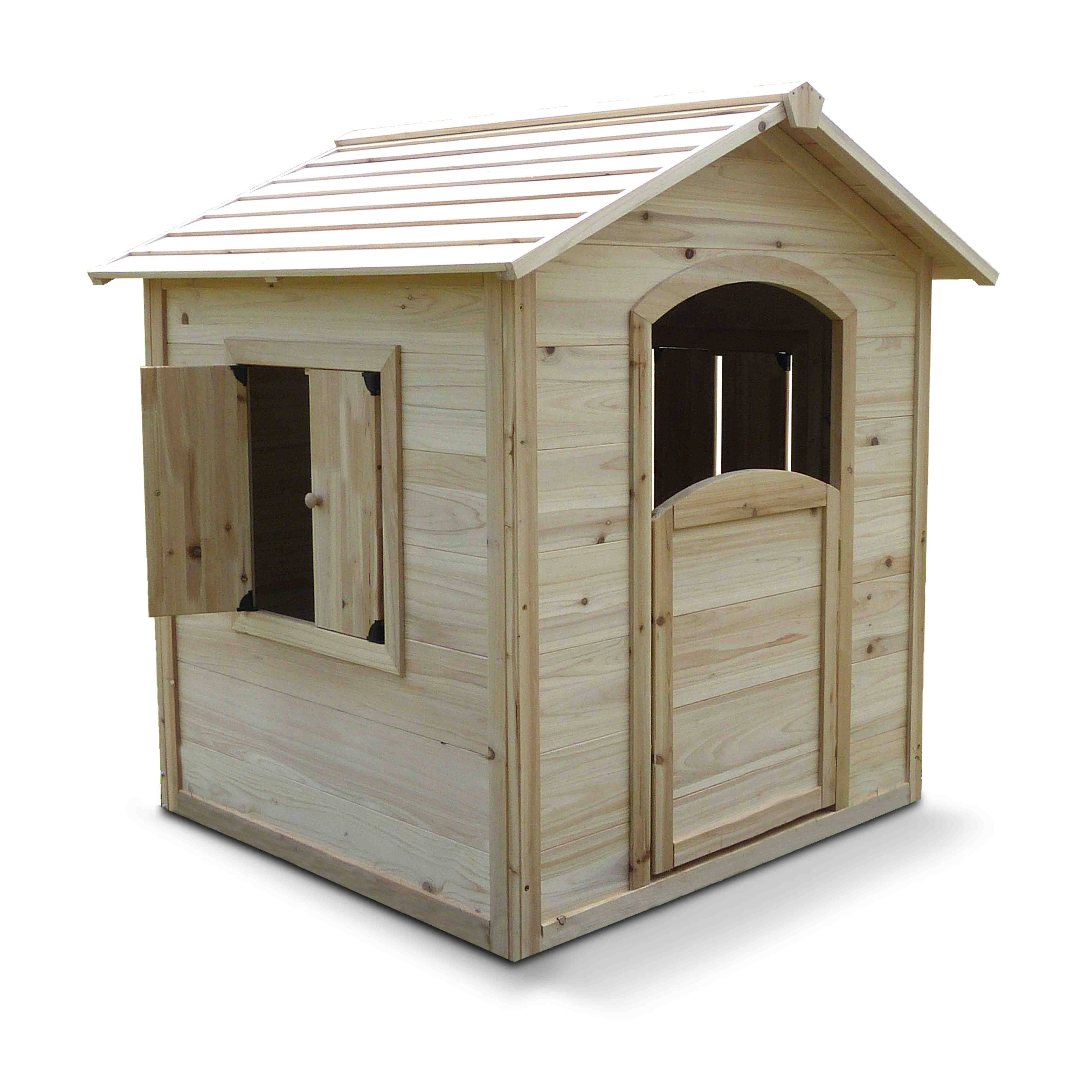 Oviala - Maisonnette en bois pour enfant 110 x 110 x 120 cm Gautier - Oviala - Image 1