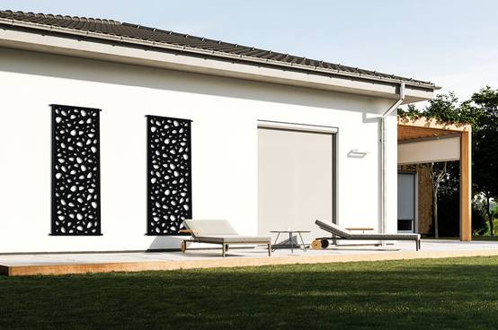 Casanoov Lot de 3 panneaux décoratifs SUNNY Noir H.160 cm motifs intégral - Image 7