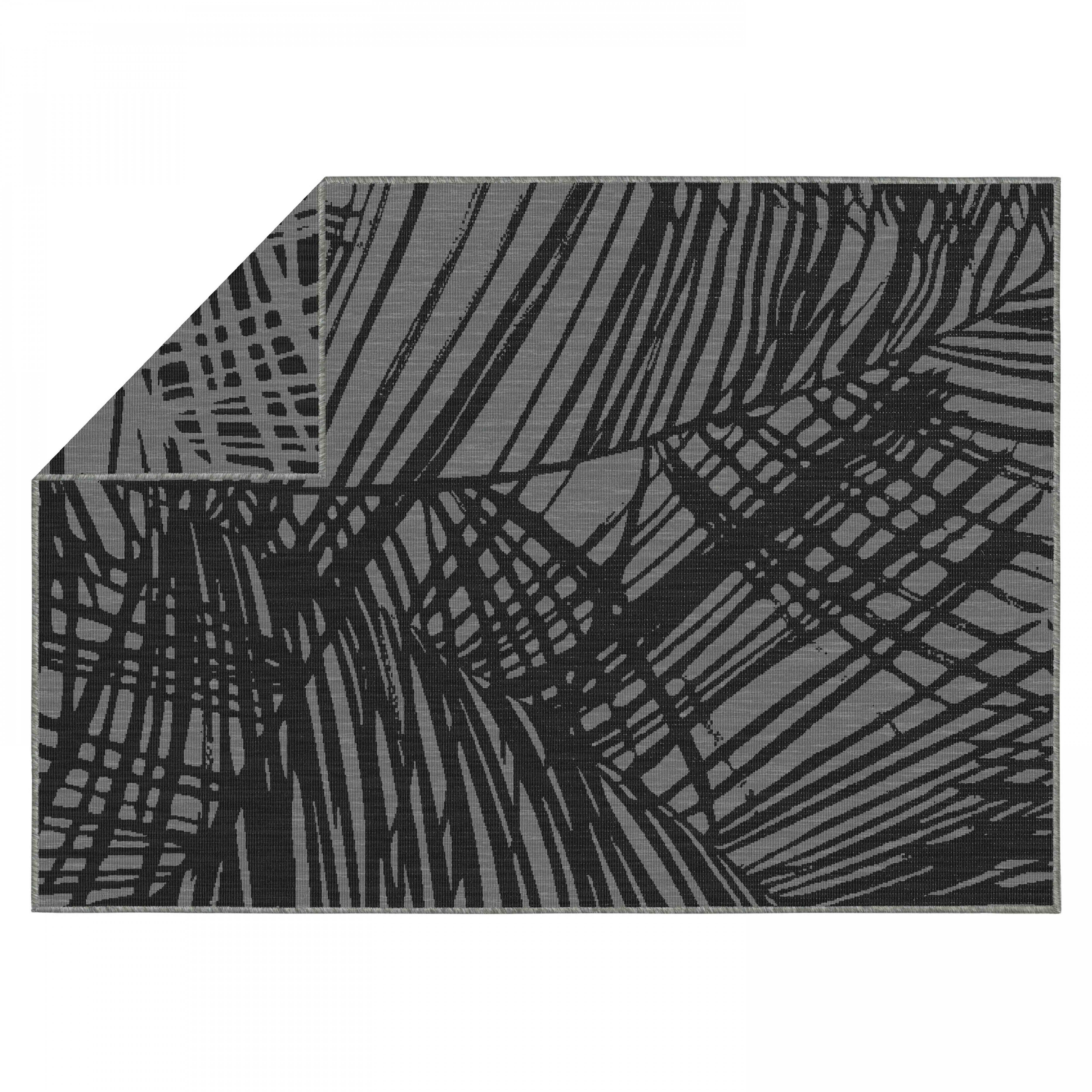 Oviala - Tapis d'extérieur en polypropylène 160 x 230 cm noir Palmio - Oviala - Image 4