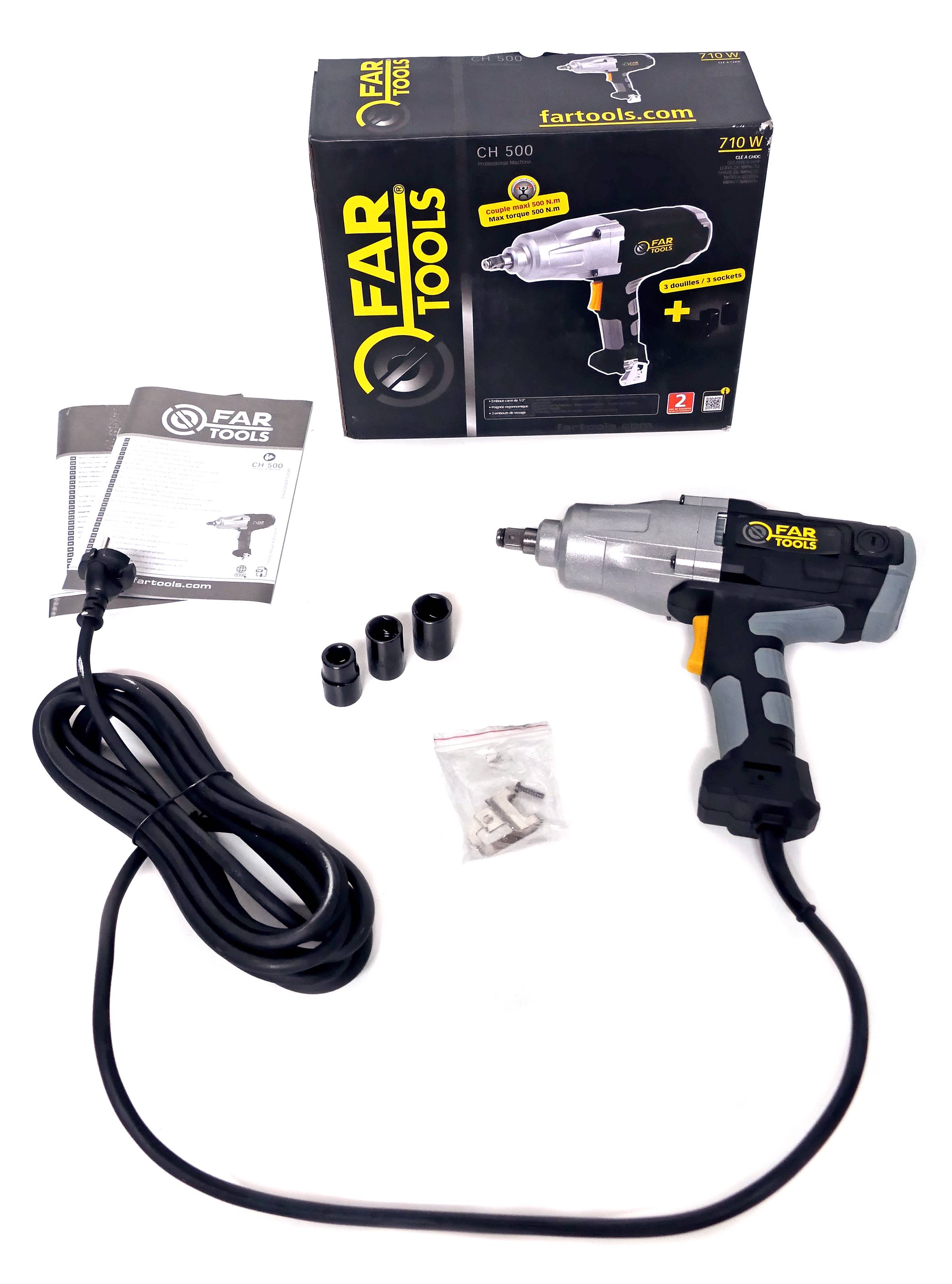 Clé à choc 710W, couple: 500 N/m, 3000coups/min FARTOOLS - Image 5