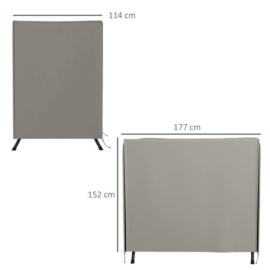 Housse de protection pour balançoire Hollywood, résistante aux déchirures, imperméable et anti-poussière, en polyester, 177 x 114 x 152 cm, grise. - Image 5